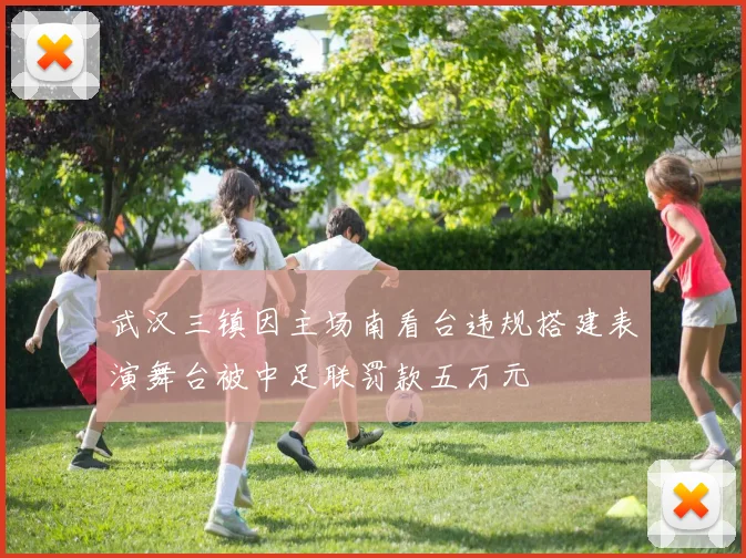 武汉三镇因主场南看台违规搭建表演舞台被中足联罚款五万元